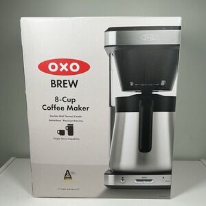 Oxo Brew 8-Cup Coffee Maker Thermal Carafe #8718800 Black/Silver NEW